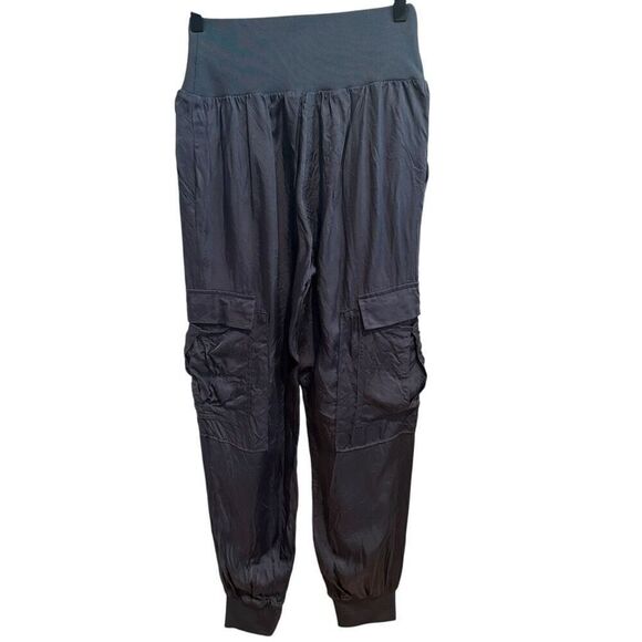 Cinq a Sept Giles Cupro Cargo Jogger Pants Size S - Picture 2 of 6
